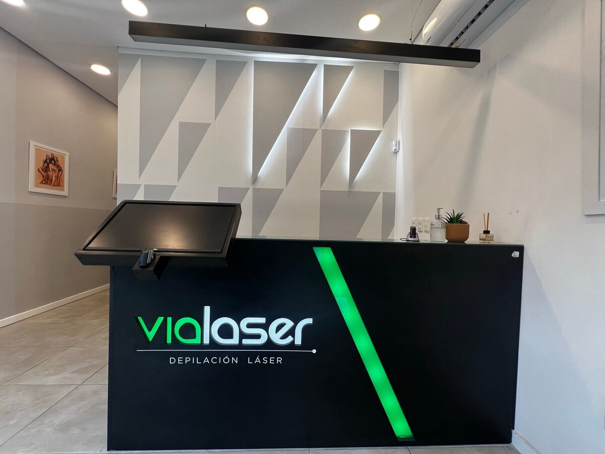 Recepción del centro de depilación láser ViaLaser